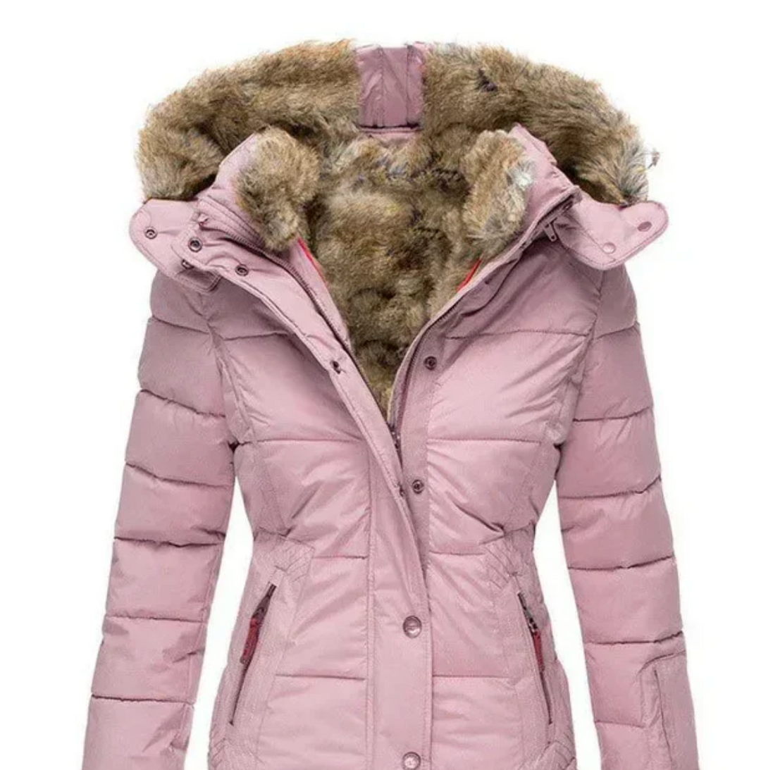 Bella - Manteau d'Hiver Confortable avec Intérieur en Fourrure