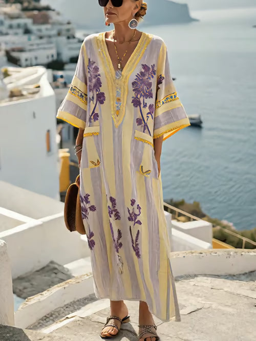 Robe en Lin Bohémienne