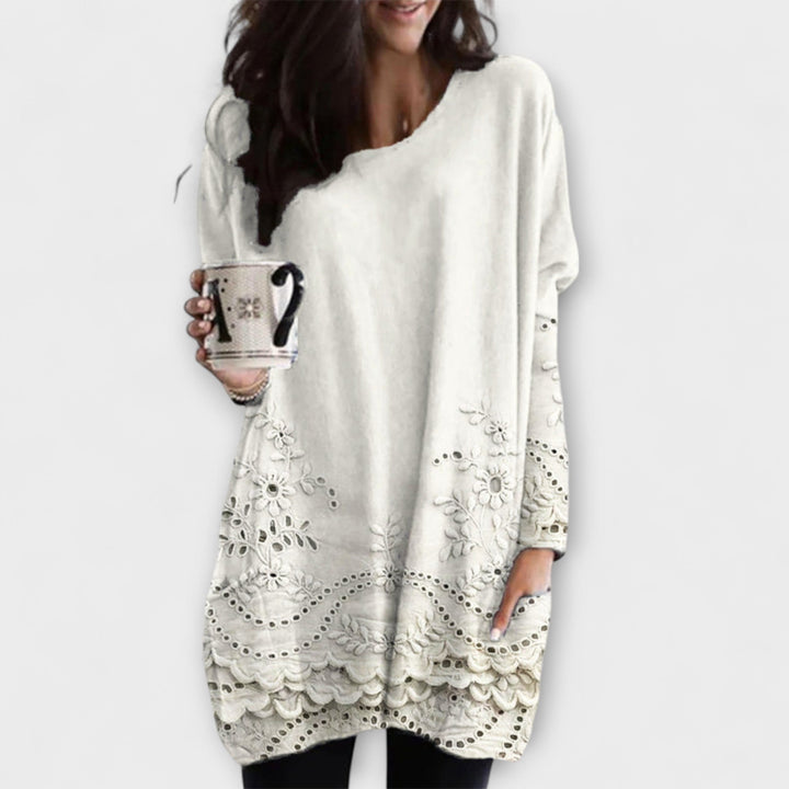 Riley – Pull Imprimé avec Broderie