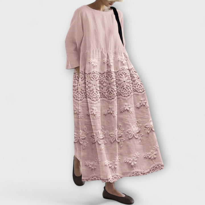 Isabella - Robe à Motif Dentelle
