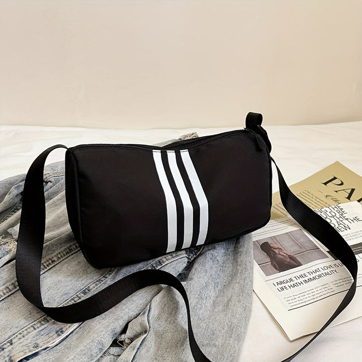 Sac à Bandoulière Casual à Rayures pour Femme