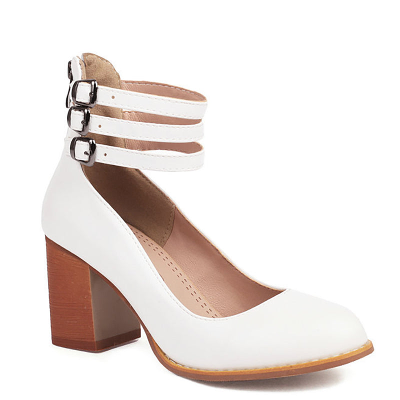 Caa™ | Sandales élégantes à talon épais et bride de cheville pour un look sophistiqué