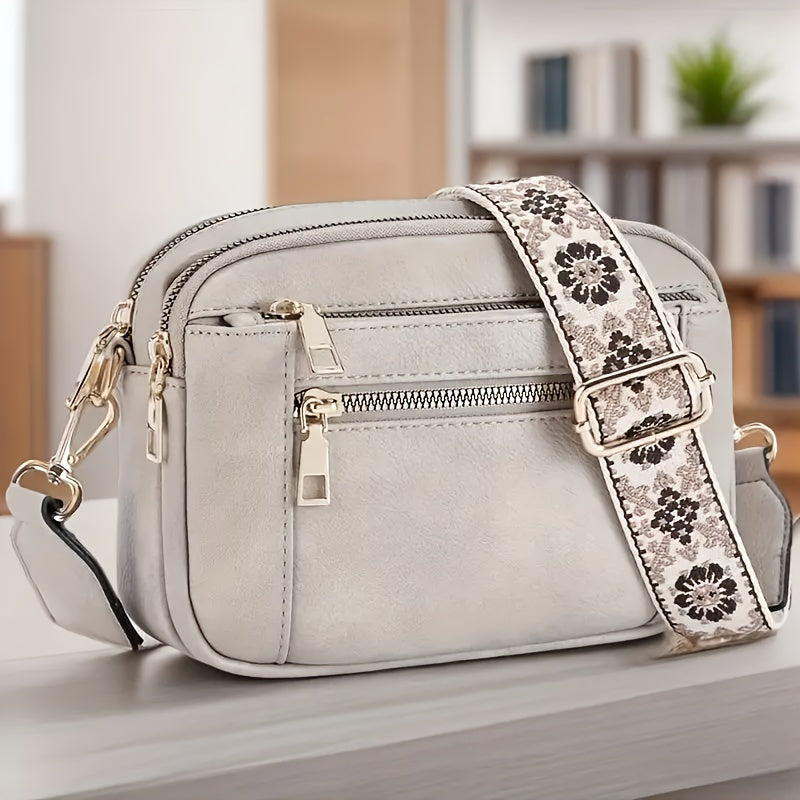 Sac à Bandoulière Carré à la Mode pour Femme