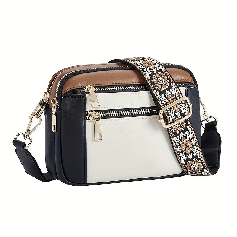 Sac à Bandoulière Carré à la Mode pour Femme