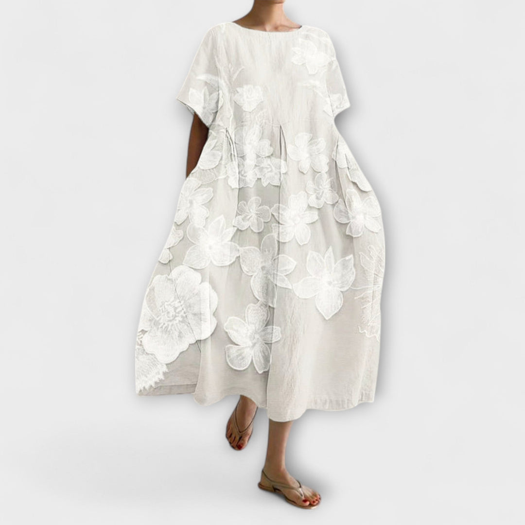 Olivia - Robe Élégante avec Motif Floral