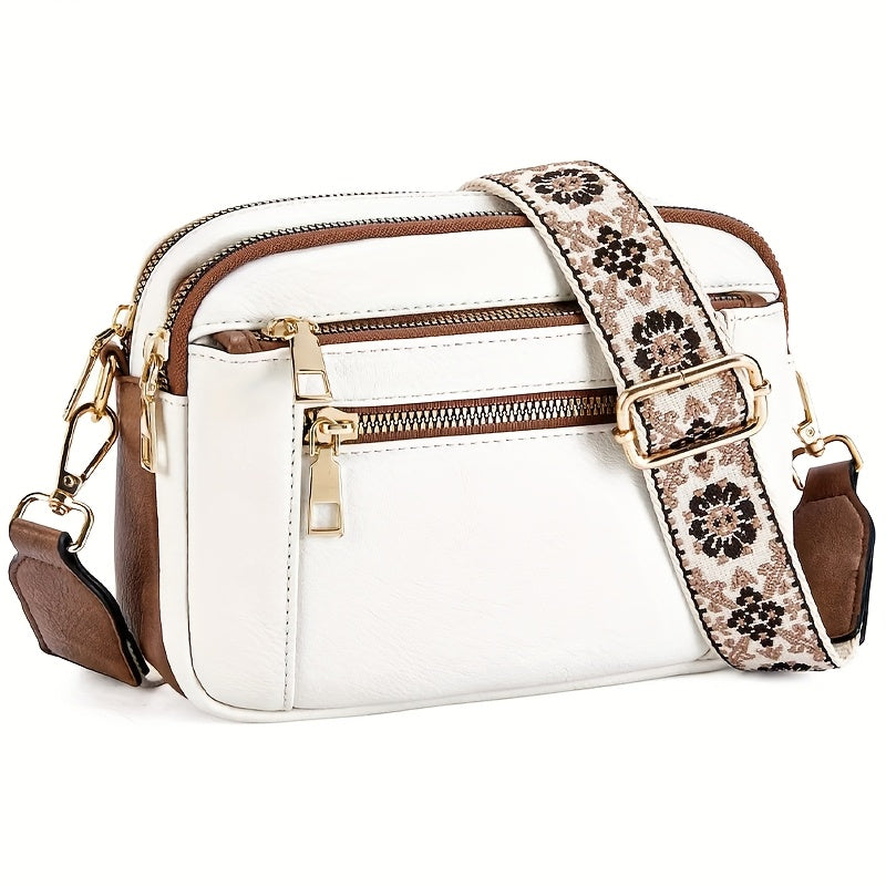 Sac à Bandoulière Carré à la Mode pour Femme