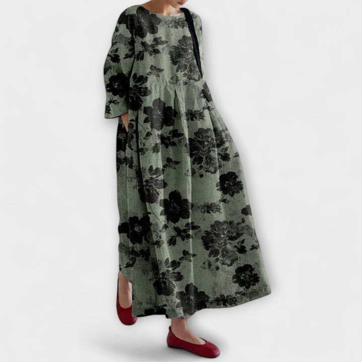 Violet – Robe avec Flair Botanique