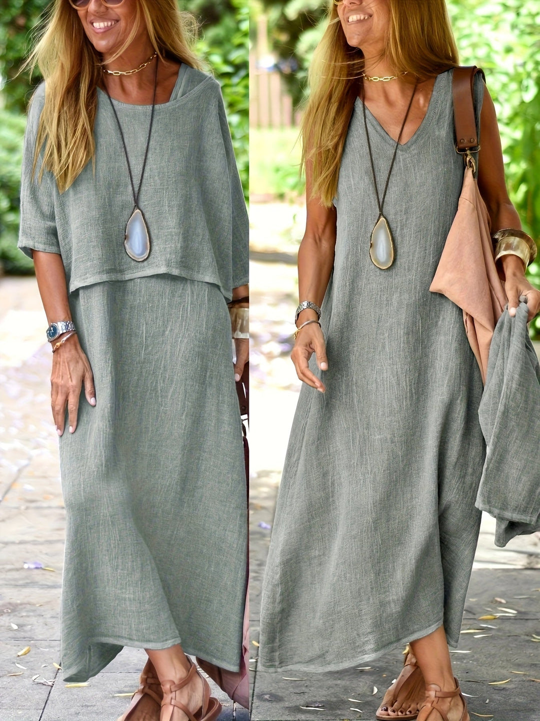Arline - Robe Deux Pièces en Lin