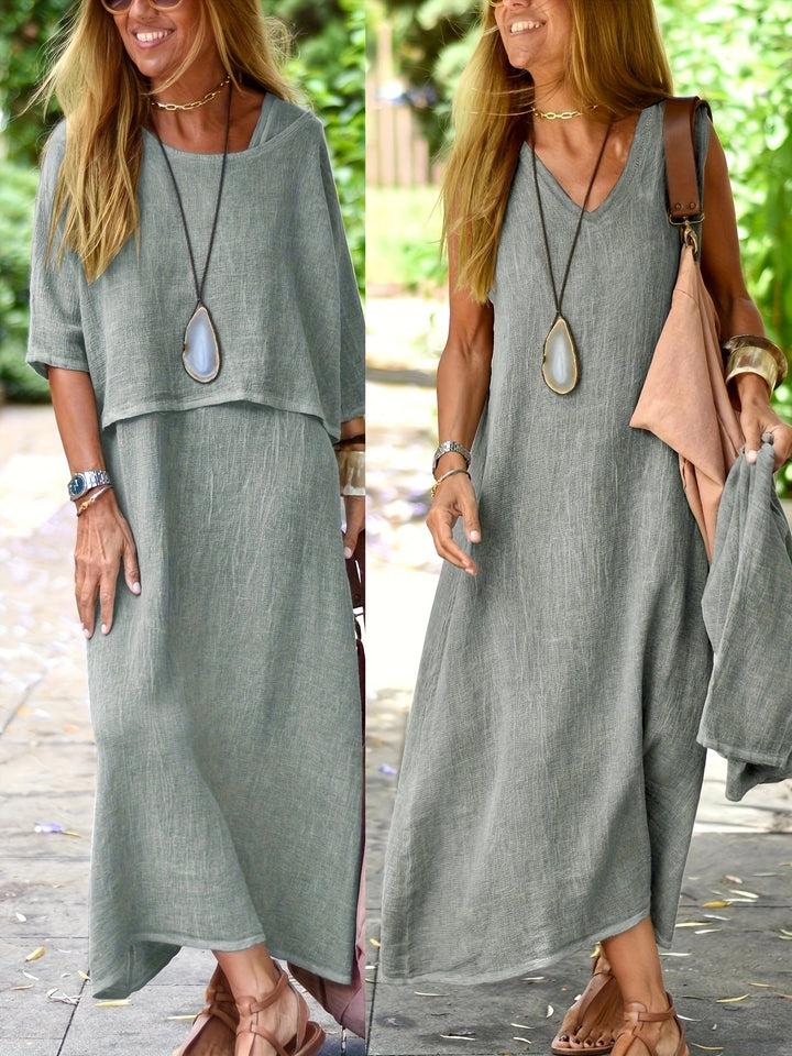 Arline - Robe Deux Pièces en Lin