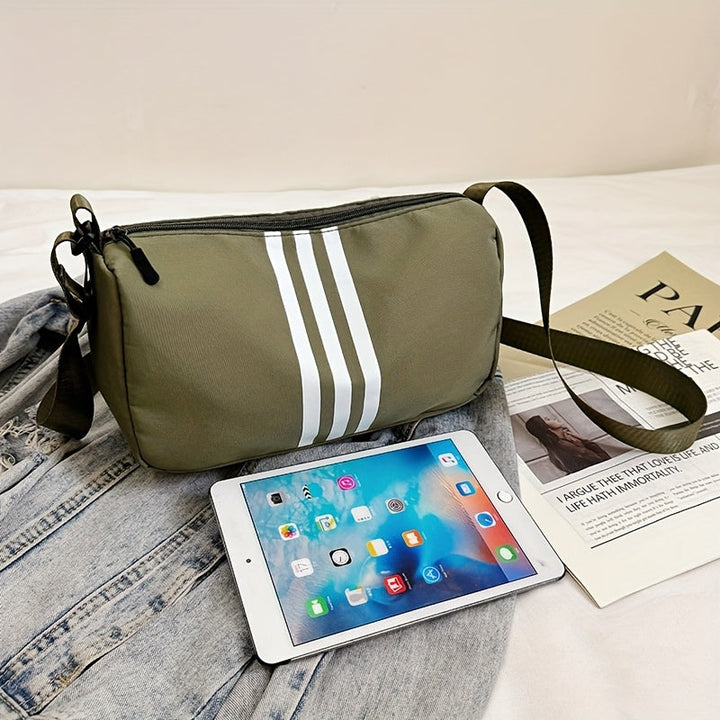 Sac à Bandoulière Casual à Rayures pour Femme