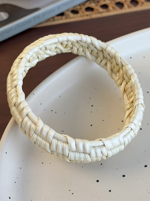 Bracelet en Raphia Tressé
