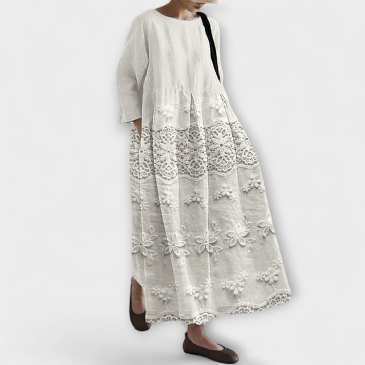 Isabella - Robe à Motif Dentelle