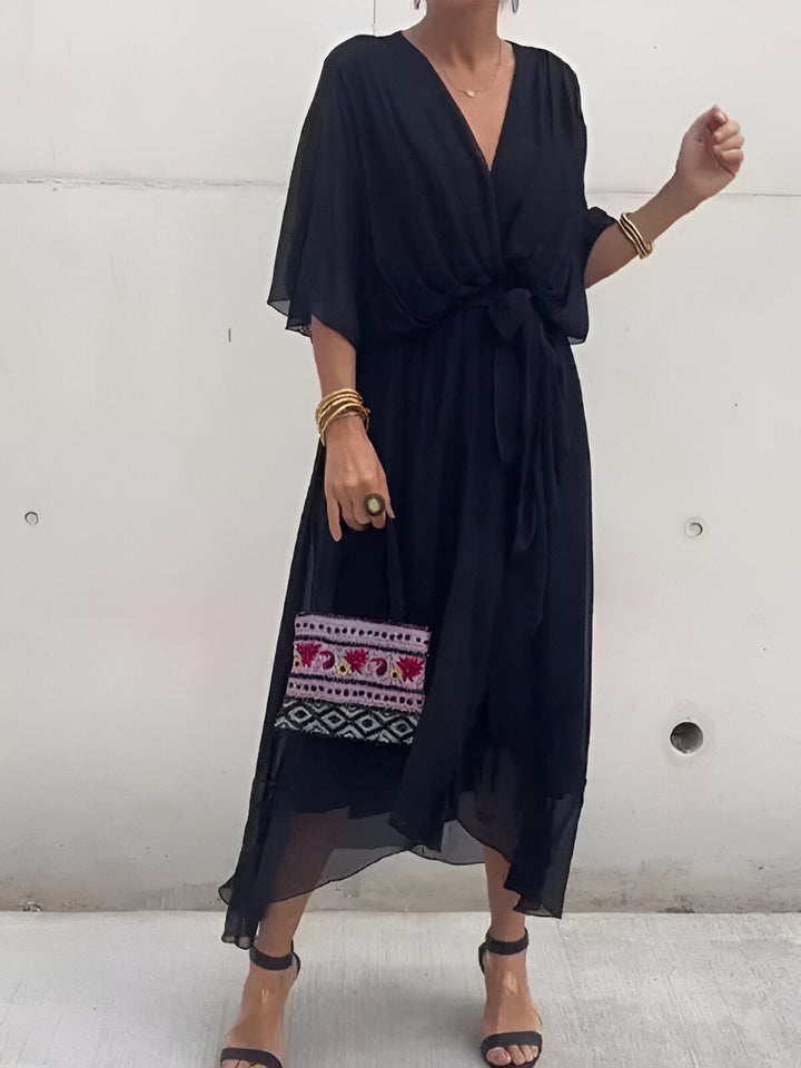 Alice | Robe élégante à col en V