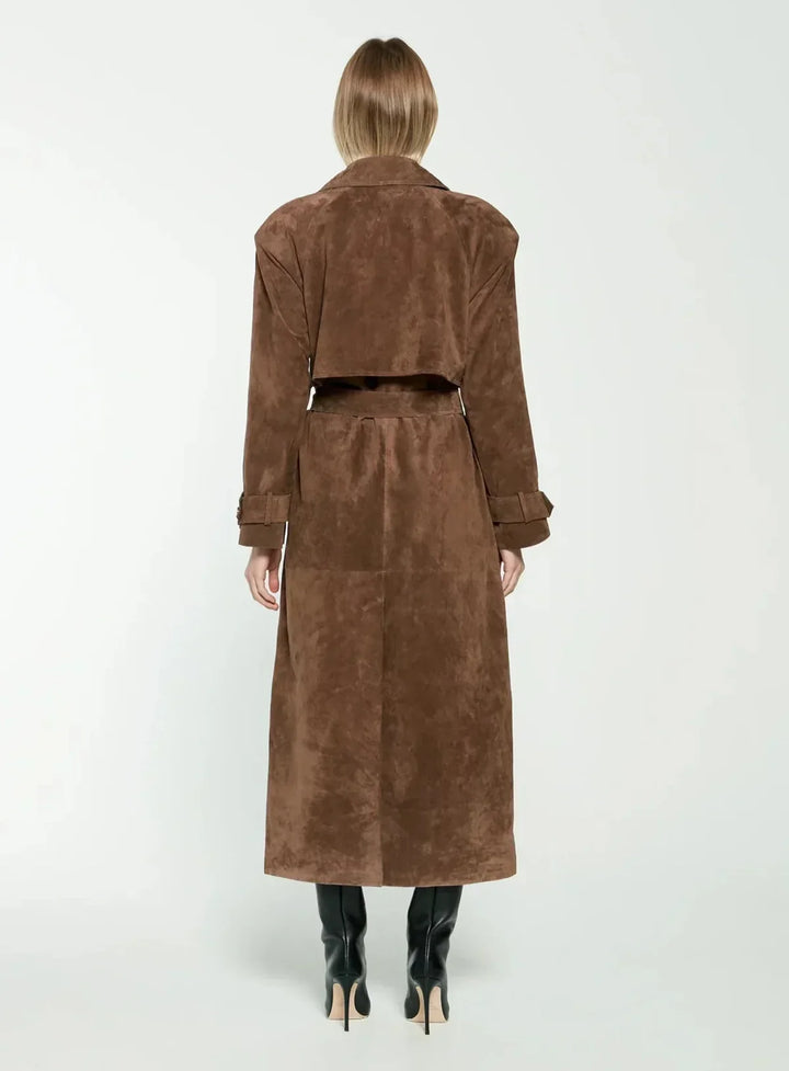 Trench en daim Harlow