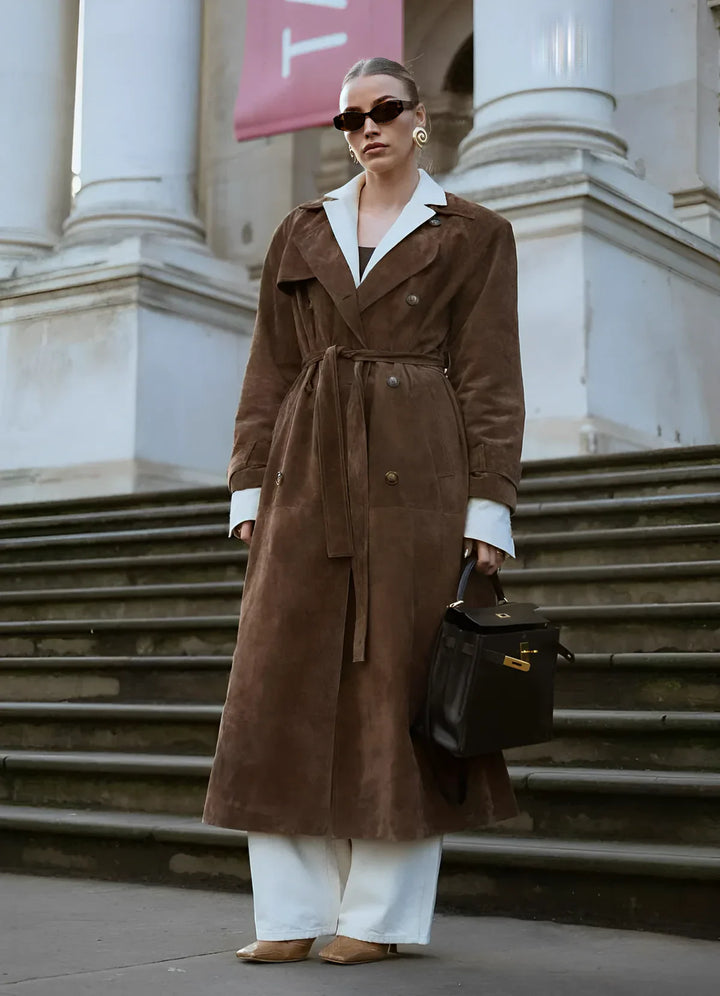 Trench en daim Harlow