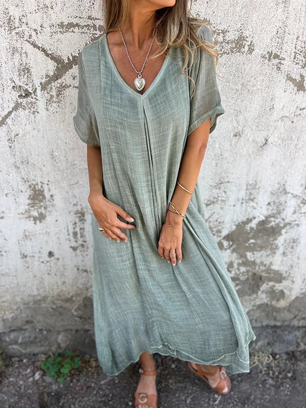 Sandrine | Robe à col en V