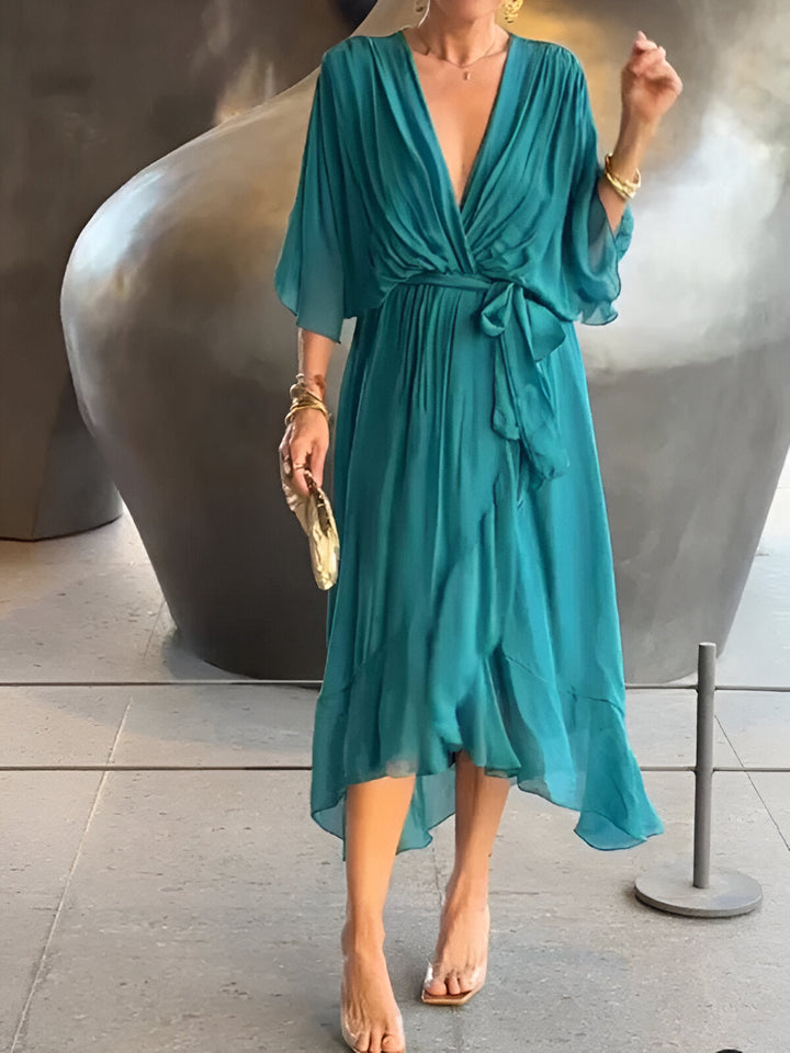 Alice | Robe élégante à col en V