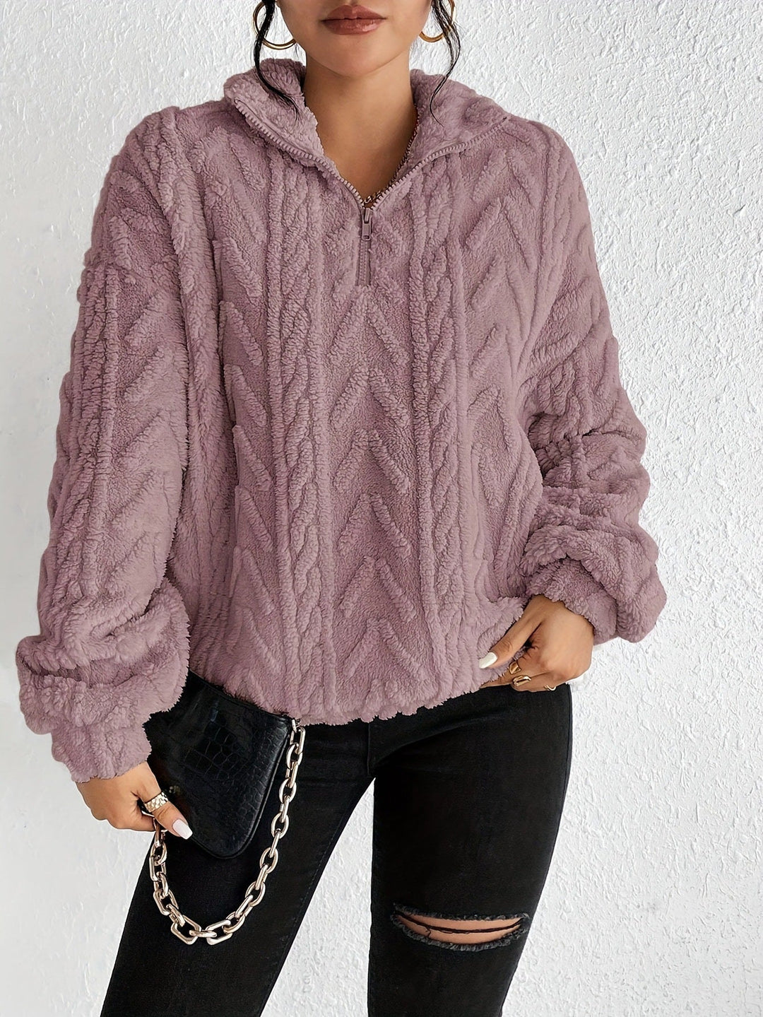 Aila - Pull Zippé Fluffy