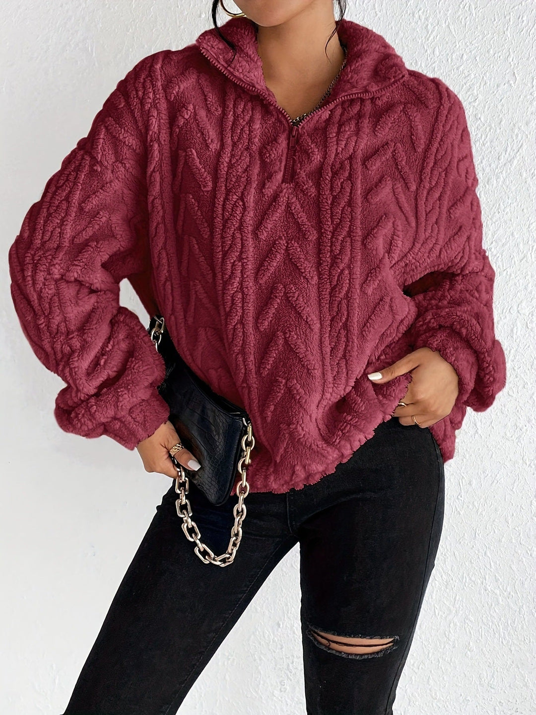 Aila - Pull Zippé Fluffy