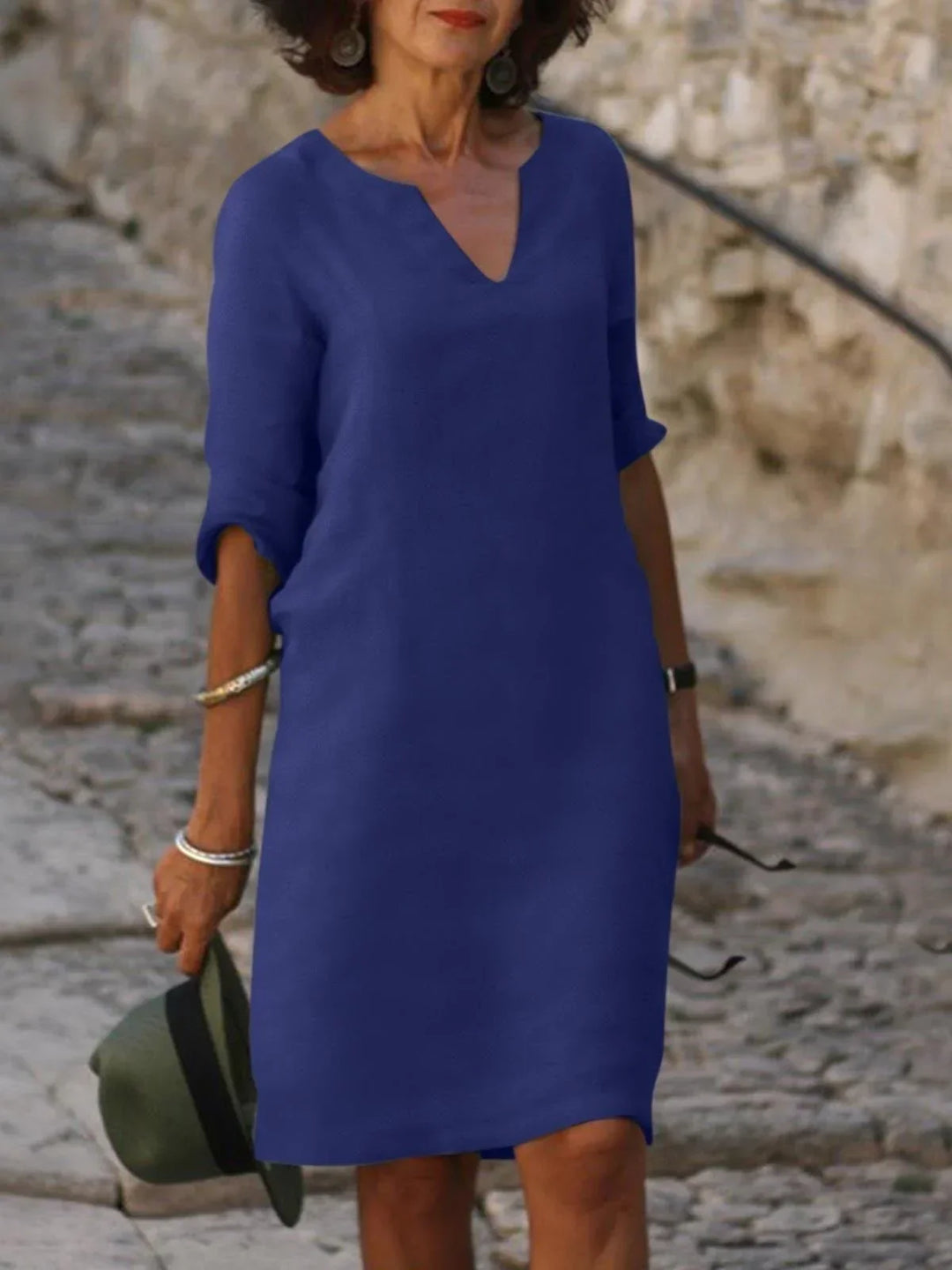 Saoirse | Robe à col en V qui cache le ventre