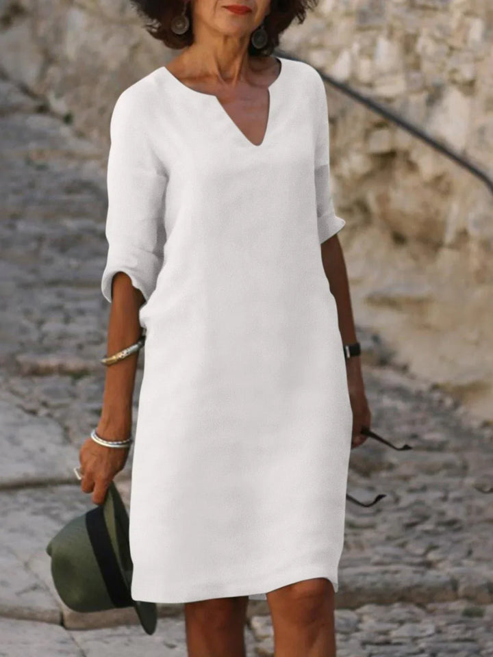 Saoirse | Robe à col en V qui cache le ventre