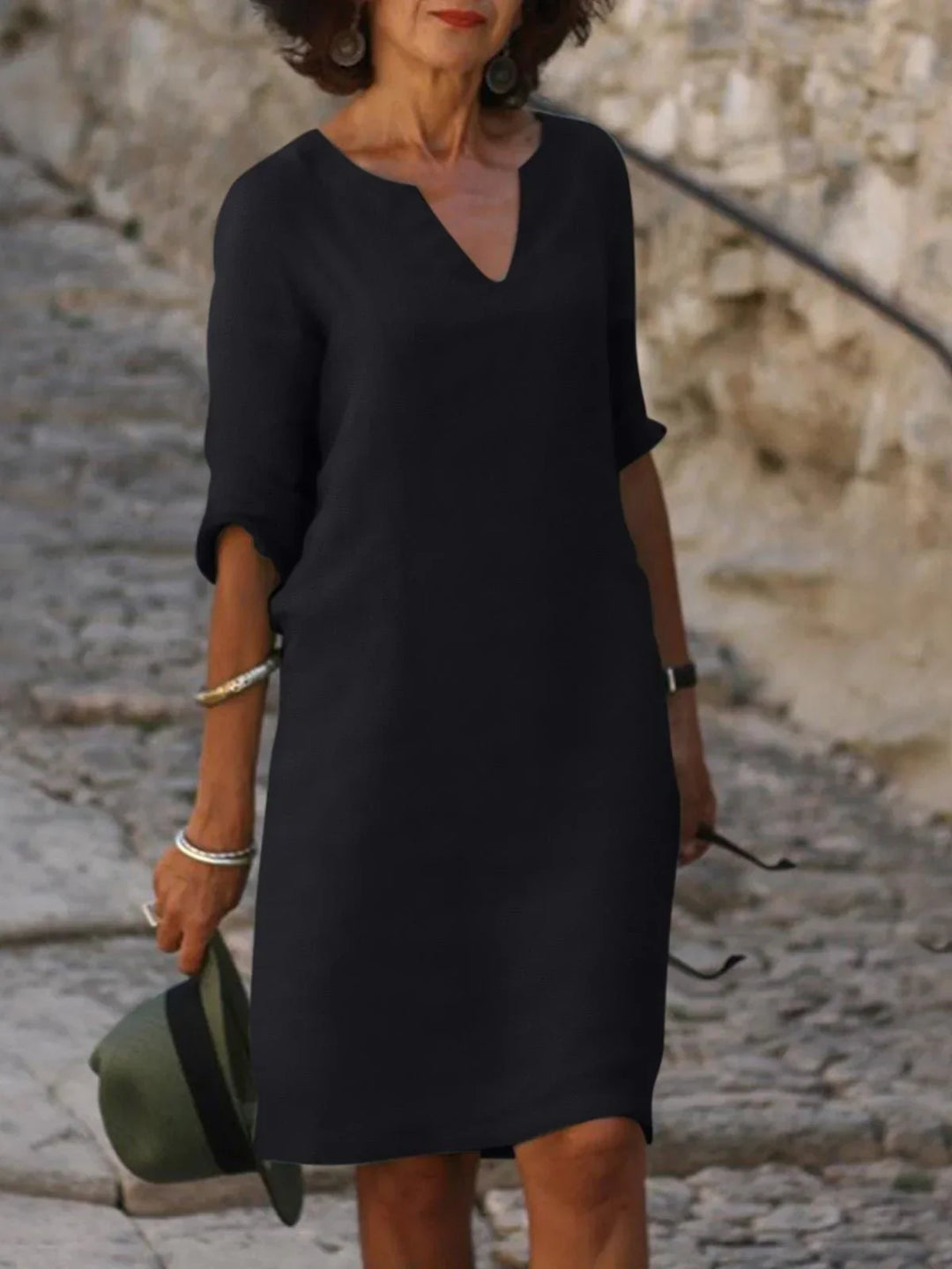 Saoirse | Robe à col en V qui cache le ventre