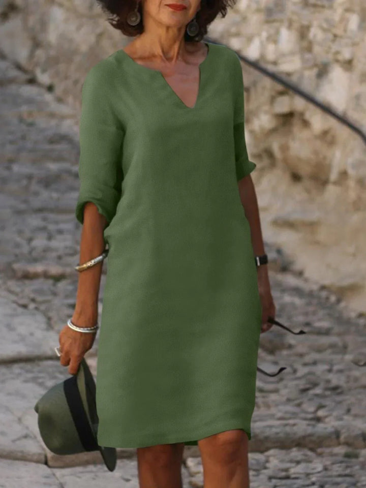 Saoirse | Robe à col en V qui cache le ventre